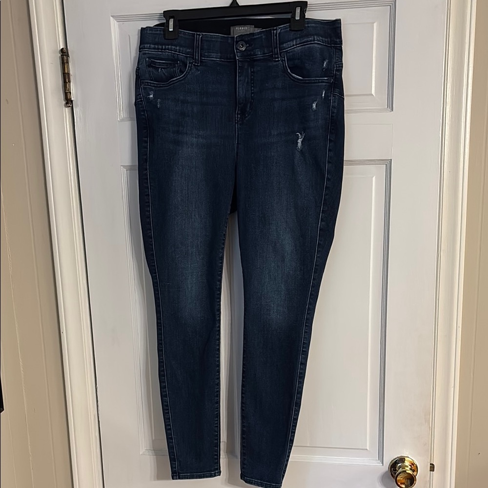 Torrid Dark Blue Women’s High Rise Bombshell Skinny Jeans Size 16R